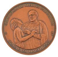 Bozó Gyula (1913-2004) 2003. "Batthyány-Strattmann László 1870-1931" kétoldalas bronz emlé...