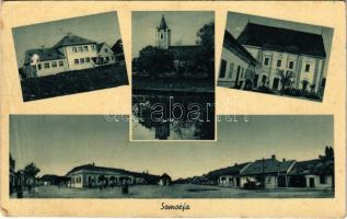 1941 Somorja, Csallóköz-Somorja, Somorin, Samorín; mozaiklap. Kranzinger Nándor kiadása / multi-view postcard (fa)