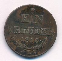 1816B 1kr Cu T:XF ph.
Huszár 2058, Unger III.: 1406.a