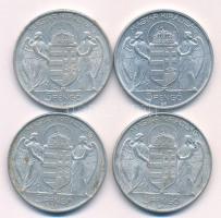 1943. 5P Al "Horthy Miklós születésének 75. évfordulójára (4x) T:XF,VF közte anyaghibás Adamo P...