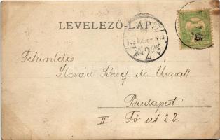 1903 Szováta, Sovata; Vörös-tó a kiálló sósziklákkal, kirándulókkal / lake, salt rocks with tourists...