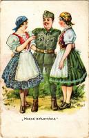 1943 Magas Diplomácia. Második világháborús magyar katonai lap / WWII Hungarian military postcard (EK)