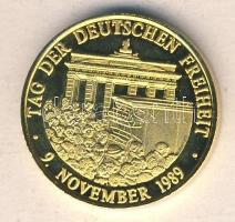 Németország 1989. "A német szabadság napja" fém emlékérem T:PP