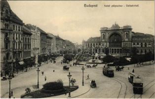 Budapest VII. Keleti pályaudvar, vasútállomás, villamosok, Baross szobor, fogorvos