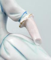 2 db Zoltan Lefton Co. / Lefton-Pacific Inc. porcelán figura Kézzel festett, jelzett, egyik hiányos ...