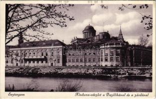 1933 Esztergom, Kisduna részlet a Bazilikával és a zárdával