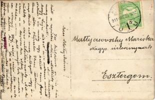 1911 Gőzbárka kirándulás / Steam barge trip. Erich Bährendt Abbazia photo (Rb)