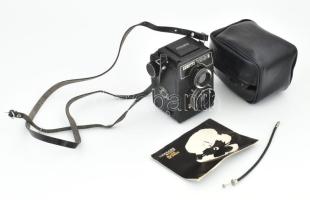 Lomo Ljubitel 166 B 2 6x6 cm kamera 1:4,5/7,5 cm objektívvel, tokkal, leírással
