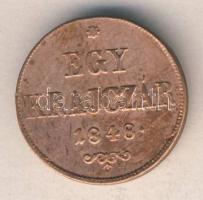 1848. 1 kr "Szabadságharc" T:2 felületi verethibával