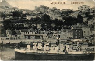 1910 Herceg Novi, Castelnuovo; K.u.k. Kriegsmarine S.M. Tender OSTRO, Matrosen. J. Sekulovic (EK)