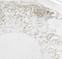 Empress ezüstözött alpakka tálca. Jelzett, hibátlan d: 35 cm