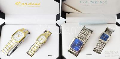 2 szett karóra Cardini, Geneva benne férfi és női is, nem használt