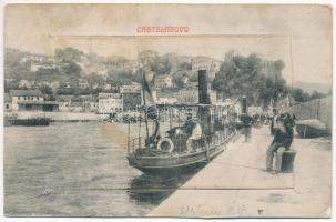 Herceg Novi, Castelnuovo; K.u.k. Kriegsmarine S.M. Tender 37. W.L. Bp. 129. Milos L. Popovic (hiányos leporello / missing leporello)