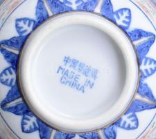 4 db kínai ríszszemes porcelán csésze d: 11 cm