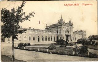 1909 Szombathely, pályaudvar, vasútállomás (fl)
