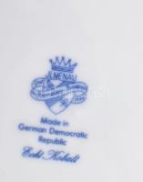 Ilmenau, kék hagymamintás 4 személyes étkészlet + 2 db húsos tál, jelzett, hibátlan,