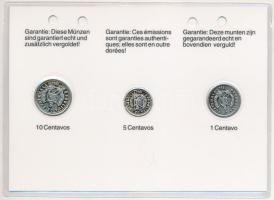 Guatemala 1994. 1c-10c aranyozva (3xklf) díszlapon T:AU
Guatemala 1994. 1 Cent - 10 Cents gilt (3xd...