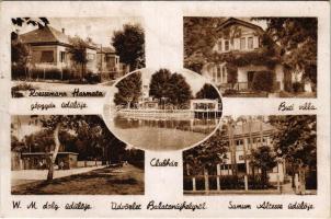 Balatonújhely (Siófok), Roessemann-Harmatta gépgyár üdülője, clubház, Buci villa, Samum-Altesse üdülője, Weiss Manfréd dolgozói üdülője