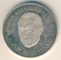 Németország DN "Konrad Adenauer" Ag 26g emlékérem T:exPP