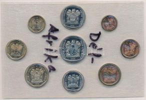 Dél-Afrika 1995. 1c-5R (9xklf) forgalmi sor fóliatokban T:UNC
South-Africa 1995. 1 Cent - 5 Rand (9...