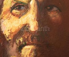 Noel Ödön Gábor (1920-2003): Expresszionista portré (önarckép?), 1980. Olaj, vászon. Jelezve jobbra ...