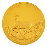 Dél-Afrika ~2007. "Africa / Az első bullion érme 40. évfordulója" aranyozott fém emlékérem...