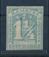 1864 Mi 8g türkizkék. Signed: Jakubek BPP (Mi EUR 800,-)