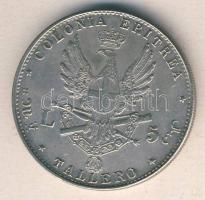 Eritrea 1891. 5Ł I. Umberto fém hamisítványa T:2