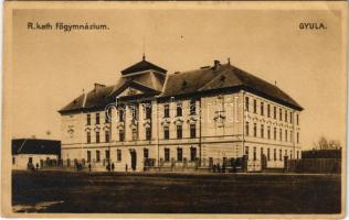 Gyula, Római katolikus főgimnázium. W.L. Bp. Nr. 1560. Dobay János kiadása (EK)