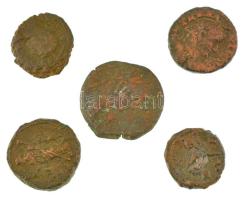 Római Birodalom / Egyiptom ~I-II. század 5db-os bronz érmetétel T:VF,F Roman Empire / Egypt ~1st-2nd century 5pcs bronze coin lot C:VF,F