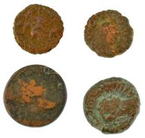 Római Birodalom / Egyiptom ~I-II. század 4db-os bronz érmetétel T:VF,F Roman Empire / Egypt ~1st-2nd century 4pcs bronze coin lot C:VF,F