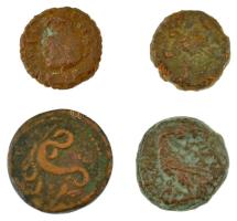 Római Birodalom / Egyiptom ~I-II. század 4db-os bronz érmetétel T:VF,F Roman Empire / Egypt ~1st-2nd...