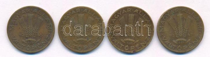 1946-1947. 20f tombak (4x) T:VF,F Adamo F4