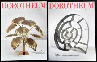 Dorotheum 2 darab árverési katalógus, design témában, 2017-2018