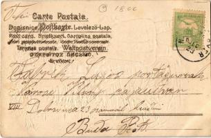 Mikulás játékokkal / Saint Nicholas with toys. Emb. litho (kis szakadás / small tear)