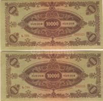 1945. 10.000P (2x) kisugrású sorszámokkal T:I