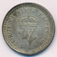 Brit-India 1942. 1R Ag VI.György T:XF patina British India 1942. 1 Rupee Ag George VI C:XF patina