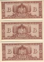 1946. 100.000BP (3x) T:I,I-