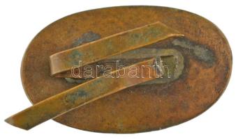 ~1940-1950. "F.A.K.V. (Fővárosi Autóbusz Községi Vállalat)" zománcozott bronz sapkajelvény...