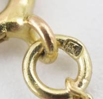 14K arany (Au) nyaklánc medállal jelzett 3,75 g 40 cm