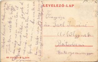 1917 Magyar katonai tiszti étterem belseje ebéd közben. Löbl Dávid és fia kiadása (Rb)