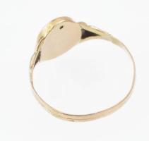 14K arany (Au) gyűrű, jelzett Június felirattal 0,98g, m: 50