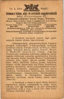 1891 (Vorläufer) Schwarz Isidor olaj- és zsiradék nagykereskedő reklámlapja. Bécs, Praterstrasse 49. / Viennese (Wiener) oil and fat wholesaler's early advertising postcard (kis szakadások / small tears)