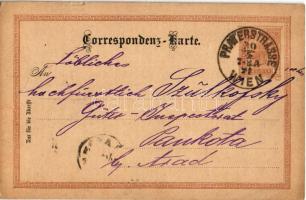 1891 (Vorläufer) Schwarz Isidor olaj- és zsiradék nagykereskedő reklámlapja. Bécs, Praterstrasse 49....