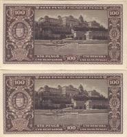 1945. 100P (2x) egymásutáni sorszámokkal! T:II+