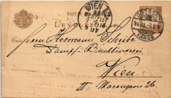 1896 (Vorläufer) Pozsony, Pressburg, Bratislava; Stampfel K. cs. és kir. udvari és kir. akad. könyvk...