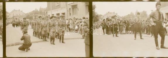 cca 1960-1970 Savaria ünnep, 10 db negatív kocka