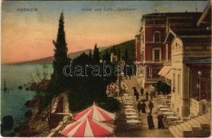 1909 Abbazia, Opatija; Hotel und Café Quarnero (EK)