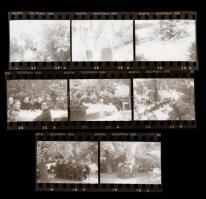 1936-1947 Családi és utazási vegyes kisfilm negatívok, 18 feliratozott borítékban