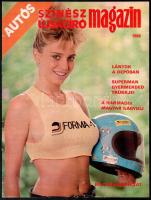1987-1988 Autós Színész Újságíró Magazin 2 db száma, fekete-fehér és színes (részben erotikus) fotók...
